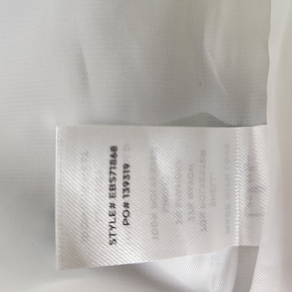 Lulu's White and Blue Mini Pencil Skirt with Slit Womens Size Large NWT - Picture 8 of 11